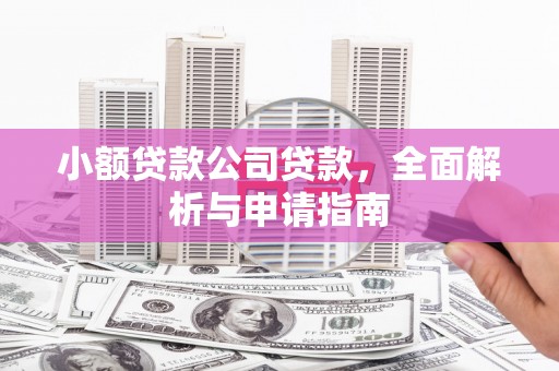 获嘉小额贷款公司贷款，全面解析与申请指南
