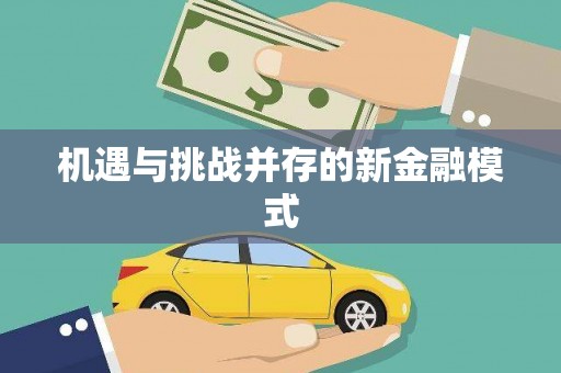 获嘉机遇与挑战并存的新金融模式