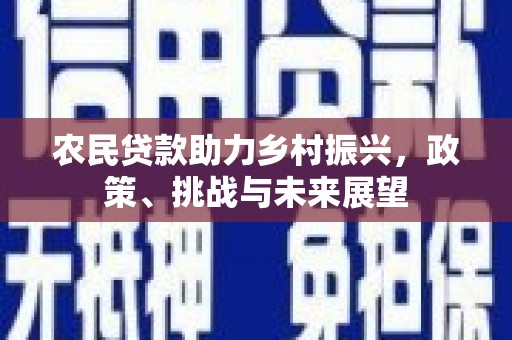 获嘉农民贷款助力乡村振兴，政策、挑战与未来展望