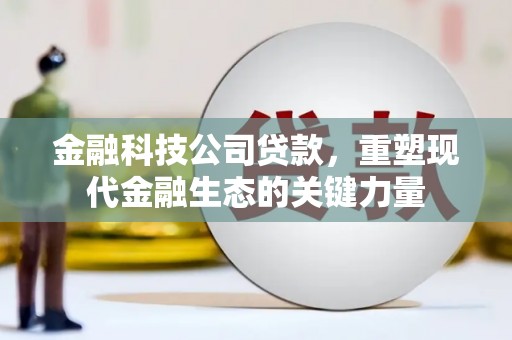 获嘉金融科技公司贷款，重塑现代金融生态的关键力量