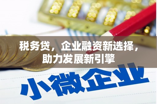 获嘉税务贷，企业融资新选择，助力发展新引擎