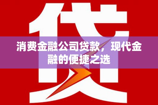 获嘉消费金融公司贷款，现代金融的便捷之选