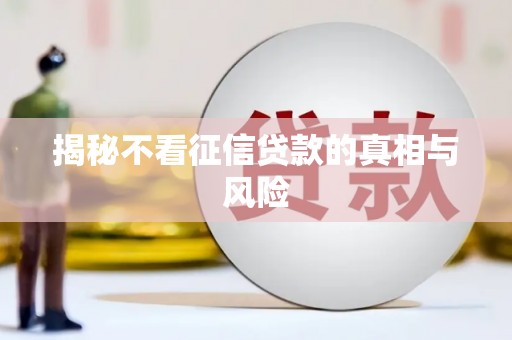 获嘉揭秘不看征信贷款的真相与风险